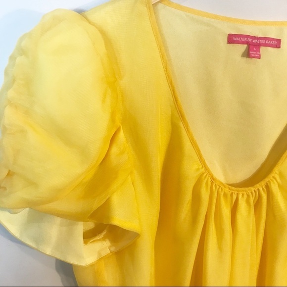 Walter Baker Ruched Sleeve Top - Picture 3 of 7